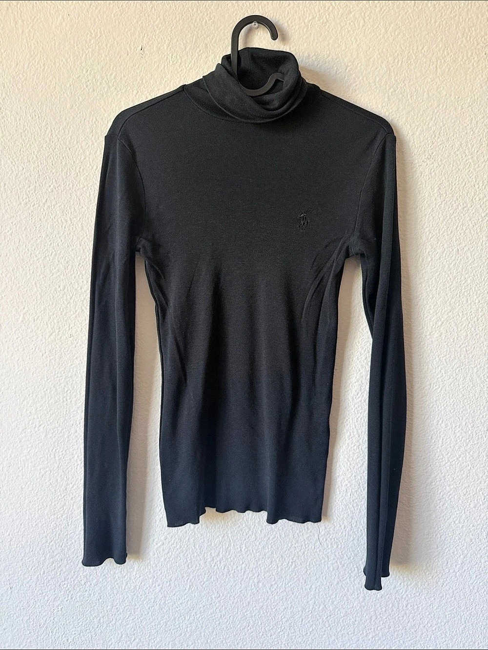 Vintage Ralph Lauren Sport Black Long Sleeve Turtleneck